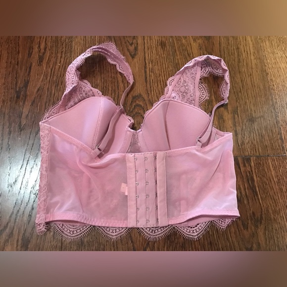 Dream Angels Victoria’s Secret Lined Demi Double Demi 34 C Bra Bustier Lace NWT - Picture 2 of 9